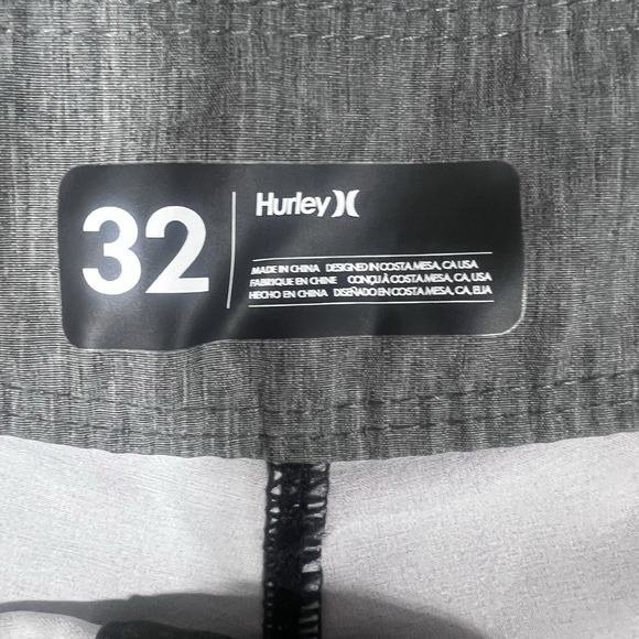 Hurley Board Shorts Mens 32 Black Patriot Flag Phantom Swim Quick Dry - Picture 5 of 8